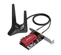 WAVLINK AXE5400 Scheda di rete WiFi 6E PCIe, adattatore wireless Tri-Band AX210 con Bluetooth 5.3, MU-MIMO, WPA3, OFDMA, staffa a basso profilo, dissipatore di calore, per PC Windows 10/11
