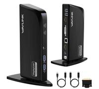 WAVLINK DisplayLink Docking Station 3 Monitor per macOS | 13-In-1,3 HDMI(4K+ 2×2K),6 USB-C/A,Ethernet,compatibile con Windows/Mac OS/MacBook Neo (senza ricarica laptop)