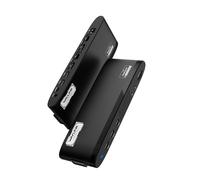 WAVLINK DisplayLink Docking Station, Dual Monitor per Mac M1/M2/M3/M4 e Windows, 14 in 1 con 100W 2 DP/2 HDMI 4K, SD/TF, 5 porte USB, Ethernet, Audio