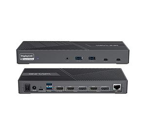 WAVLINK DisplayLink Docking Station USB-C 15 in 1, compatibile con MacBook Neo, Triple 4K Monitor (3X HDMI + 2X DP), 100W PD, 10 Gbit/s, Gigabit LAN, Audio/Mic, per Windows e Mac (incluso M1/M2/M3)