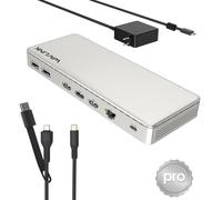 WAVLINK Docking station per 3 monitor, SM770 Docking station con 3 HDMI, 2 DP, ingresso PD da 120W, USB A&C da 10Gbps, Ethernet 2,5G, compatibile con Intel Mac, driver SMI e host USB3.2Gen2 richiesti