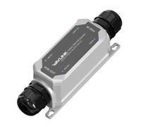 WAVLINK Estensore PoE Gigabit IP67, ripetitore e amplificatore, IEEE 802.3 af/at 30W, 10/100/1000Mbps, 1 in 1 Out per telecamera IP/PTZ, AP wireless, montaggio a parete, Daisy Chain fino a 2 unità