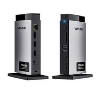 WAVLINK Laptop Docking Station Triplo display (Single 8K@30Hz/4K@144Hz), USB C D