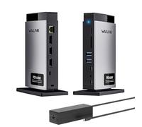 WAVLINK Laptop Docking Station Triplo display (Single 8K@30Hz/4K@144Hz), USB C Dock 125W PD3.1 Pass-Through, 2*HDMI, DP, Ethernet, SD/TF, per Windows, Macbook M1/M2/M3/M4