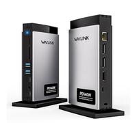 WAVLINK Laptop Docking Station USB C Triplo Display (Singolo 8K/Doppio 4K), 125W PD3.1 Pass-through, per Windows e MacBook M1/M2/M3/M4 (Modalità Specchio), 2 DP, HDMI, Ethernet, SD/TF