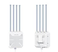 WAVLINK Punto di Accesso WiFi6 per Esterni, WiFi Esterno a Lungo Raggio, Extender Mesh Dual Band 2.4G+5G AX3000 con PoE/Antenne ad Alta Guadagno 4x8dBi/IP67 Protezione Atmosferica/Amplificatore di