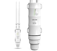 WAVLINK Ripetitore WiFi esterno AC600, extender WiFi esterno con Power Over Ethernet, impermeabile IP65, Gigabit RJ45, 2 antenne da 7 dBi per 150 m all'aperto