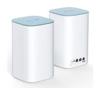 WAVLINK Sistema Mesh WiFi 6 AX3000 Dual Band (2-Pack) - Router/Estensore Mesh per Casa Intera, Copertura Fino a 3200 Sq.Ft., Connessione per 256 Dispositivi, VPN, 3 Porte Gigabit, 5 Antenne 5 dBi