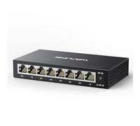 WAVLINK Switch Ethernet Gigabit a 8 porte (non gestito), switch Essentials, hub di rete domestica, splitter Ethernet per ufficio, plug & play, montaggio su tavolo o parete, funzionamento silenzioso