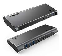 WAVLINK Thunderbolt 3 Dock con funzione di ricarica da 85 W per Mac-Book Pro Fine 2016-2020 e notebook Windows specifici (DisplayPort, Gigabit LAN, audio, slot per schede SD e porte USB 3.0)