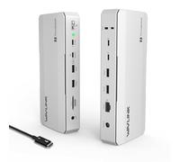 WAVLINK Thunderbolt 5 Dock, Docking Station TB5 12 in 1 con trasferimento massimo di 120 Gbps, PD da 140 W, porta Ethernet 2,5 G, 4 porte USB-A 3.2 Gen 2, SD 4.0, display 8K per laptop Windows 11/Mac