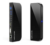 WAVLINK USB 3.0 / USB C Laptop Docking Station per Windows e macOS (doppio monitor: HDMI e DVI/HDMI/VGA, Gigabit Ethernet, audio, 6 porte USB)