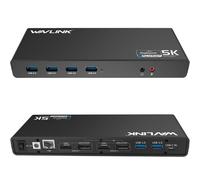 WAVLINK USB 3.0/USB C Ultra 5K Universal Docking Station supporta due uscite vid