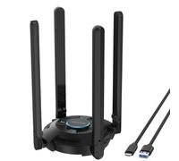 WAVLINK WN695X2 AX5400 USB WiFi 6 Dongle 4 Antenne Ricevitore Adattatore Wireles
