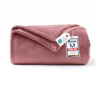 WAVVE Coperta morbida in pile Colore: Rosa scuro - Coperta in pile soffice 150x200 cm, calda coperta per divano e per la casa, morbido copridivano XL per divano e letto