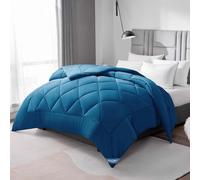 WAVVE Piumino Letto Matrimoniale Quattro 4 Stagioni 260x240 cm - Piumone 240x260 Invernale Autunnale - Trapunta 260 x 240 in Microfibra Sintetica, Turchese