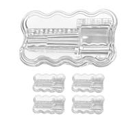 Wavy Cable Protector - Silicone Cord Saver | Transparent Anti-Break, 5-Pack