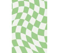 Wavy Checkered Notebook Green Edition. 6 x 9 inches with 100 lined pages with a glossy cover. It can be used for school, work, business or to jot down ... can be used by both children and adults.