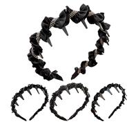 Wavy Headband, Rhinestone Hairband with Teeth Hoop, Fashion Hair Accessory for Women, Girls, Bridesmaids, Dancers, Ideal for Evening Gowns, Daily Wear, Home, Holidays, Summer Events, Elegant Styling
