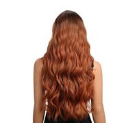 Wavy Wig, Middle Part Lace Anteriore Wavy Curl, 25 Inches Comfortable Headwear, Stylish Hair Accessorie, Size, Perfect for Birthdays, Gatherings Flawless Head Wear Looking