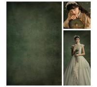 WaW Sfondo fotografico per studio fotografico, stile vintage, 2 x 3 m, colore: Verde