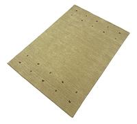 WAWA TEPPICH Gabbeh - Tappeto orientale Loom Lori, 100% lana, tessuto a mano, 140 x 200 cm, beige T3