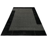 WAWA TEPPICH Tappeto 100% lana 200 x 300 cm verde grigio tessuto a mano compatibile con Orient Gabbeh WR111
