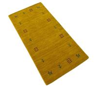 WAWA TEPPICH Tappeto orientale Gold Gabbeh 100% lana Loom fatto a mano, 70 x 140 cm
