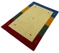 WAWA TEPPICHE Tappeto Orientale Gabbeh Realizzato a Fatto a Mano 100% Lana Lori Buff Debbich (Beige, 120_x_180_cm)