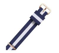 WAWPU Cinturino for orologio NATO in nylon da 12 mm a 22 mm, cinturino di ricambio for orologio a righe in nylon(Nl01 (3),22mm)