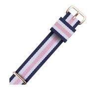 WAWPU Cinturino for orologio NATO in nylon da 12 mm a 22 mm, cinturino di ricambio for orologio a righe in nylon(Nl01 (2),19mm)