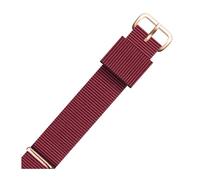 WAWPU Cinturino for orologio NATO in nylon da 12 mm a 22 mm, cinturino di ricambio for orologio a righe in nylon(Nl01 1(12),16mm)