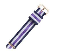 WAWPU Cinturino for orologio NATO in nylon da 12 mm a 22 mm, cinturino di ricambio for orologio a righe in nylon(Nl01 1(5),16mm)