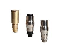 WAWPU Ugello for Fontana in Schiuma Yuzhu Europeo in Ottone Pieno e Materiale SS304, testine for Acqua, Attrezzatura for spruzzatura(Full Stainless Steel1inch)