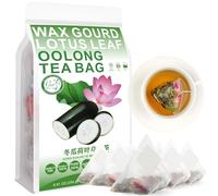 Wax Gourd Lotus Leaf Oolong Tea Bag, 250g/8.81oz (5g*50bags) 冬瓜荷叶乌龙茶 Cassia Seed, Rose Caffeine-Free Delicious Beverage Herbal Tea, combinazione di tè floreale