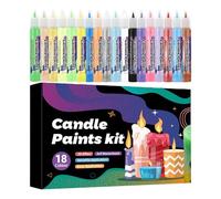 Wax Painting Pen - Multi-Color Candle Set, Eighteen Vibrant Tools Enabling Holiday, Wedding, Festival, Party Creativity, DIY Design, Blessing Messages, Decorative Writing, Artistic Crafting, Celebrate