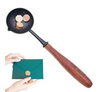 Wax Seal Spoon - Wax Melting Spoon | Waxs Melting Spoons | Sealing Waxs Mêlting Spoons | Wooden Handle Wedding Wâx Seal Spoôn Great for Sealing Wâx Stamp | Easy to Clean Spoôn Heating