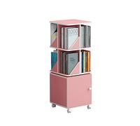 wAxd Libreria rotante con ruota dell'armadio girevole a 360 gradi libreria ufficio studio scaffale semplice angolo display mensola decorazione domestica perfetto e pratico