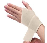 Waxden Tutore da polso per tunnel carpale, traspirante e regolabile, per artrite e tendinite, per alleviare il dolore, taglia unica per la mano sinistra o destra - singolo (Nudo)