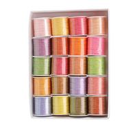 Waxed Thread Polyester 20 Farben Schneidbare Länge DIY Schmuckherstellung Halskette Armband Schnur 0.4mm Durchmesser 55 Yard 6 Stränge Christmas Gifts