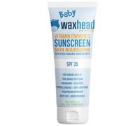 Waxhead Zinc Oxide Mineral Sunscreen Organic - EWG Rated 1 - Naturale, Non-toxic, Broad spectrum, Reef-Safe, Hypoallergenic with Vitamin E and D, SPF 35, 4oz for Eczema, Sensitive Skin, Tattoo