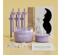 WAXKISS Mini Riscaldatore per cera di naso e orecchie - Singolo/Set, include 50g di fagioli di cera dura e salviette detergenti dopo la ceratura, strumento di depilazione portatile unisex, adatto per 