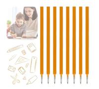 WAXKOP 10 Pezzi Ricariche Cancellabili Compatibili con Legami, Refill Penne Cancellabili Set con Legami, Facili da Cancellare, Punta Della penna 0,7 mm, Altezza 13 cm, Colore Arancione