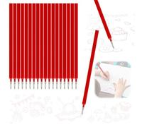 WAXKOP 20 Pezzi Ricariche Cancellabili, Rosso Refills Penne Cancellabili Set, Punta Della penna 0,7 mm, Altezza 13 cm, Inchiostro Termosensibile, Ricarica Penna Gel Cancellabile, Rosso