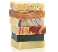 Way Natural Sapone al latte di capra - Sapone idratante per il corpo al miele, farina d'avena, legno di sandalo, lavanda, mandorla ciliegia, carbone, saponette idratanti per il corpo senza profumo