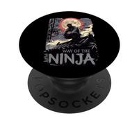 Way of The Ninja: Abbigliamento, Indossare, Abbigliamento, Teen, Bambino,Papà,Mamma PopSockets PopGrip Adesivo