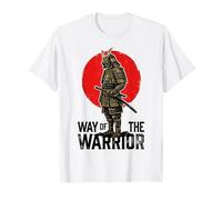 Way of The Warrior Samurai Katana Red Sun Vintage Grunge Maglietta
