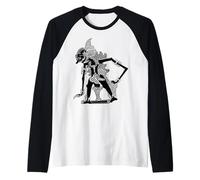 Wayang Abilawa: Eroico Guerriero Giavanese Design Maglia con Maniche Raglan