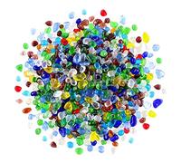WAYBER - Pietra di cristallo arcobaleno da 0,5 kg/460 g irregolare, in vetro di mare, non tossica, per opere d'arte fatte a mano, riempimento di vaso/terrario, vaso per acquario, decorazione di