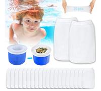 WAYBWZDQ Calzini da Skimmer per Piscina, 20 Pezzi Calzini Skimmer Piscina Nylon Riutilizzabile, Rete Ultra Fine Elastico Calze Filtro Piscina, Intrappolare Polline Foglie Erba Capelli Insetti